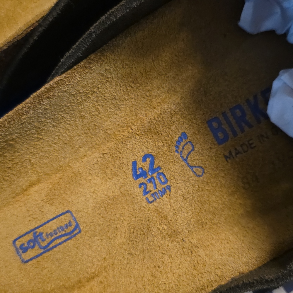 Birkenstock Boston Clogs, Brown Suede, Size 42 Regular Fit/Normal Width - Picture 4 of 9